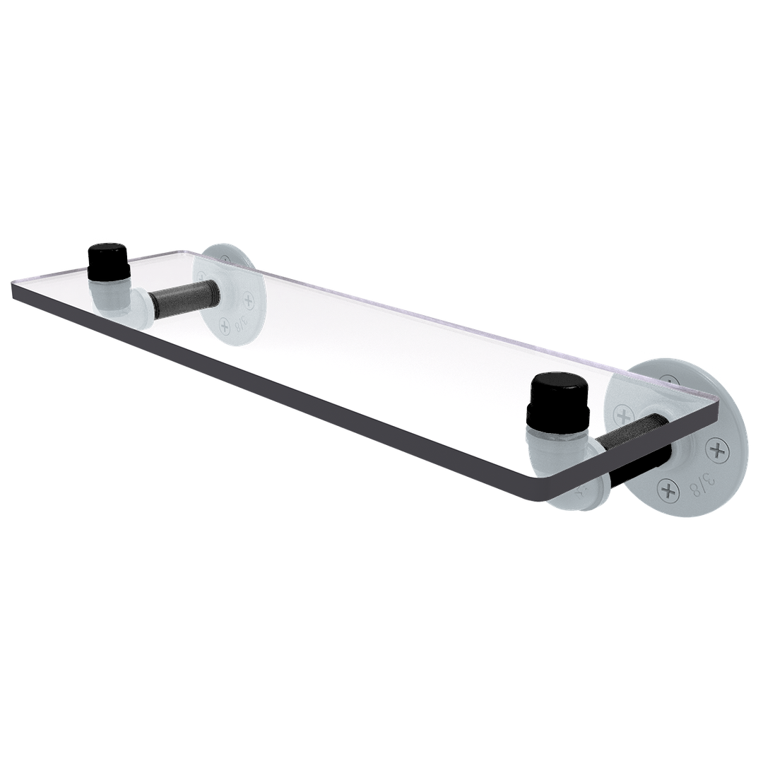 Hardwood Collection Glass Shelf San Antonio Edition