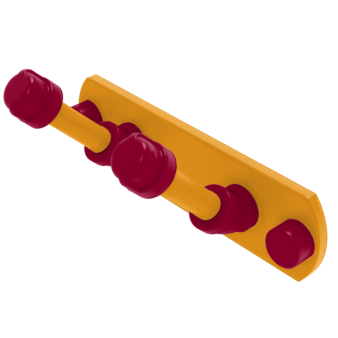 Hardwood Collection 2 Position Multi Hook Miami Edition