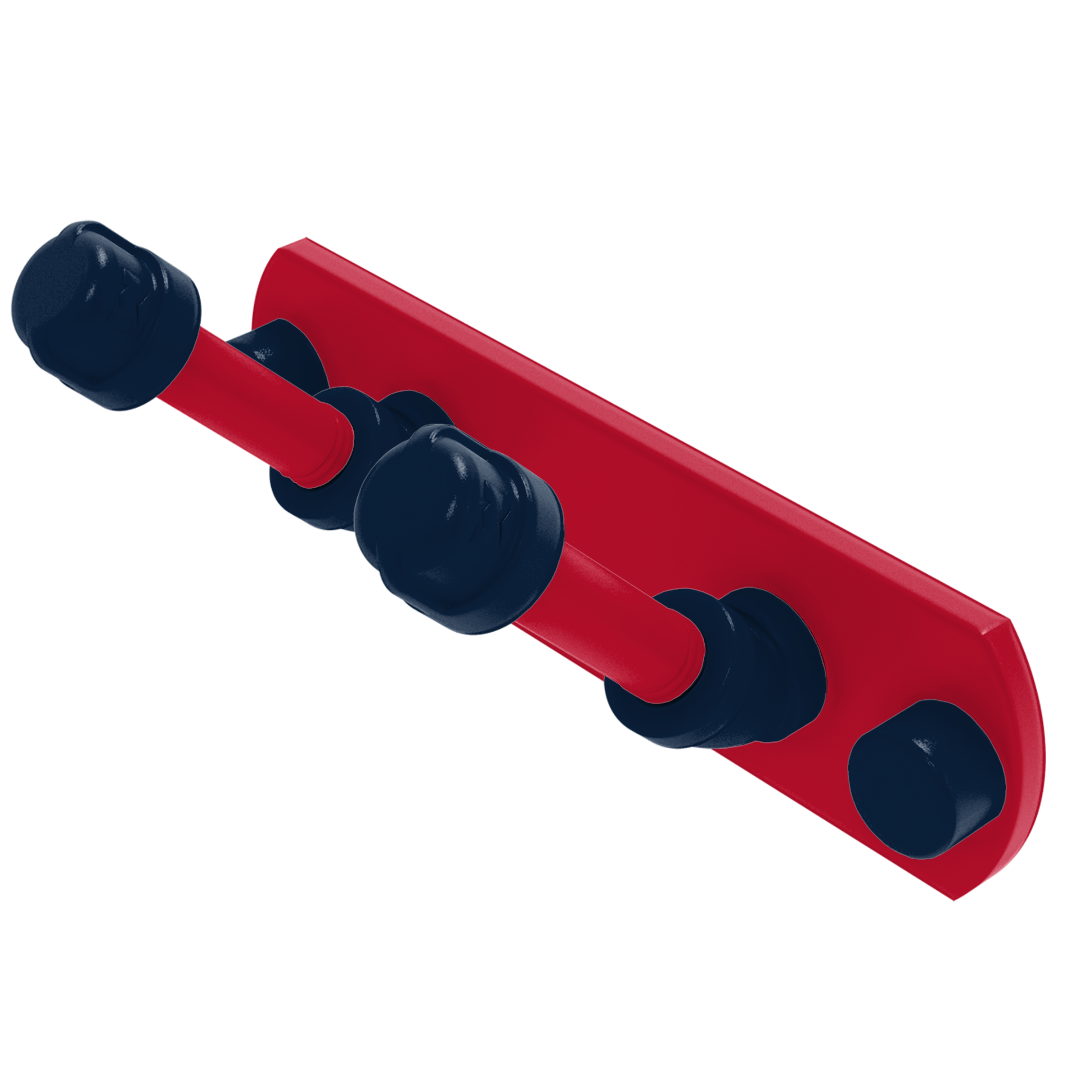 Hardwood Collection 2 Position Multi Hook New Orleans Edition