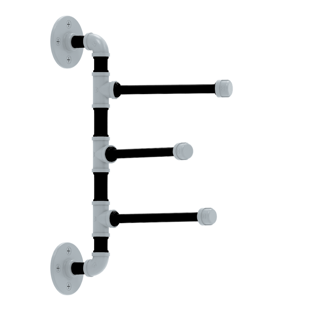 Hardwood Collection 3 Swing Arm Vertical Towel Bar San Antonio Edition