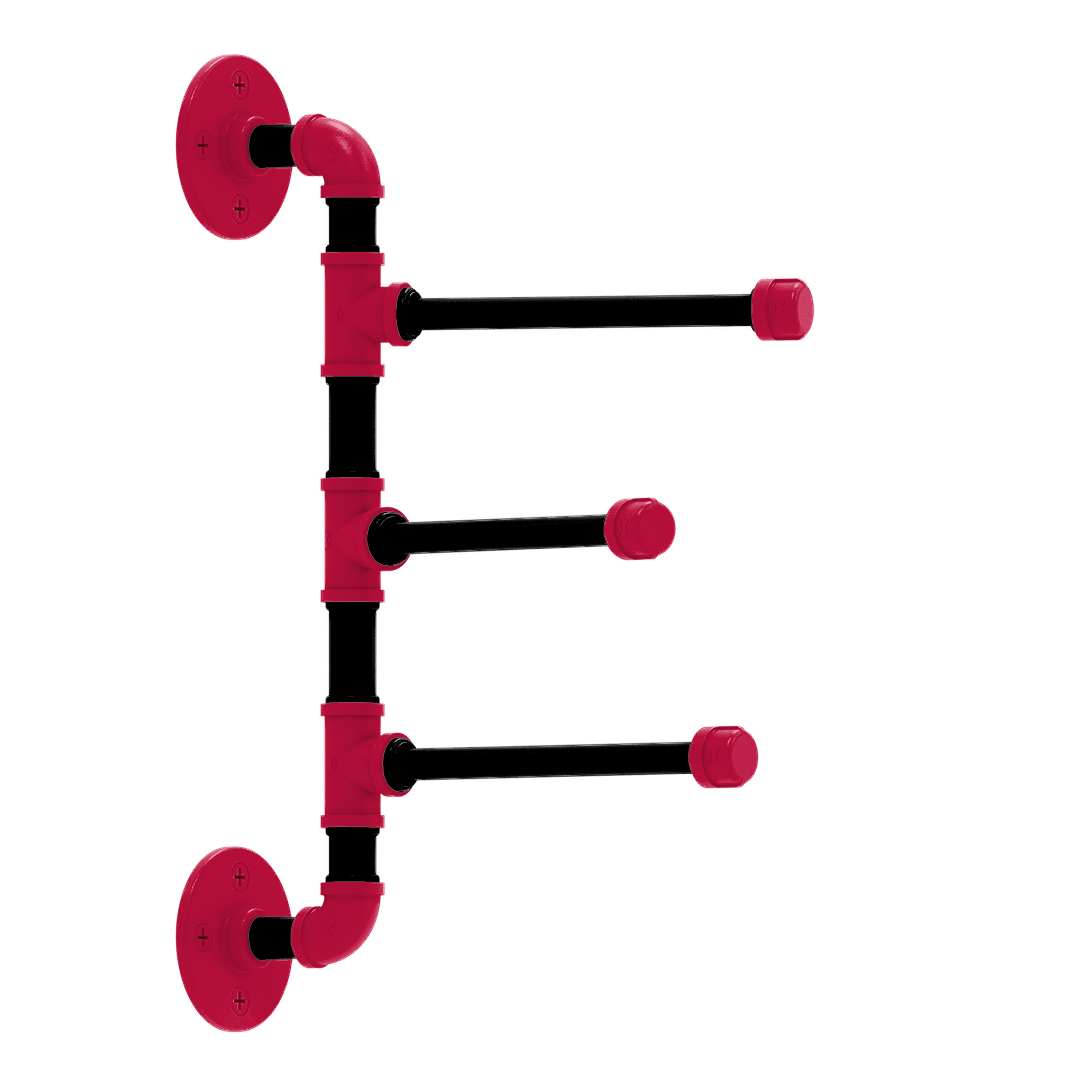 Hardwood Collection 3 Swing Arm Vertical Towel Bar Toronto Edition