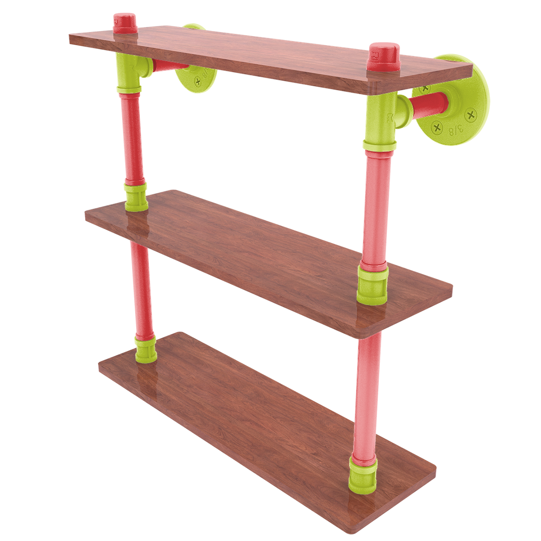 Hardwood Collection Ironwood Triple Shelf Atlanta Edition
