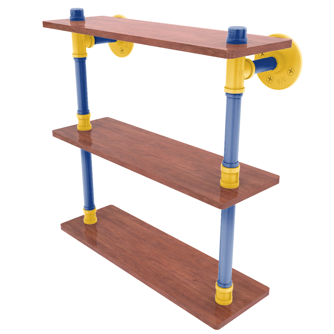 Hardwood Collection Ironwood Triple Shelf Golden State Edition