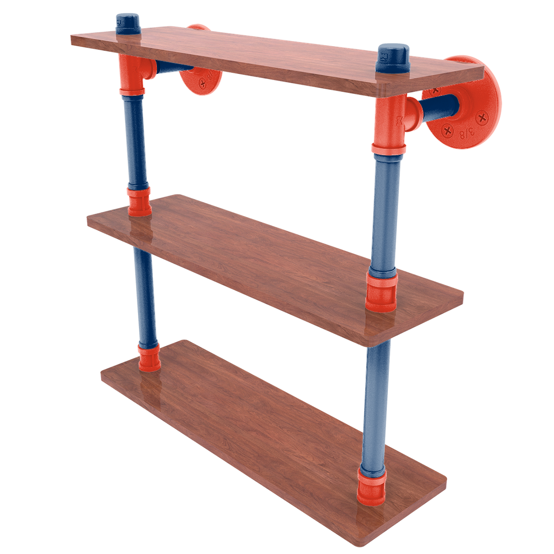 Hardwood Collection Ironwood Triple Shelf Oklahoma City Edition