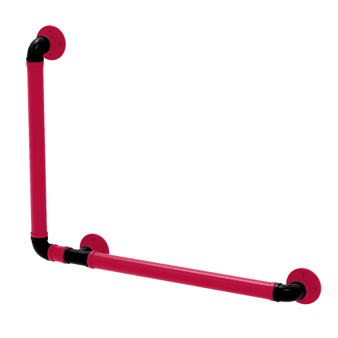 Hardwood Collection 90 Degree Grab Bar Left Hand Houston Edition