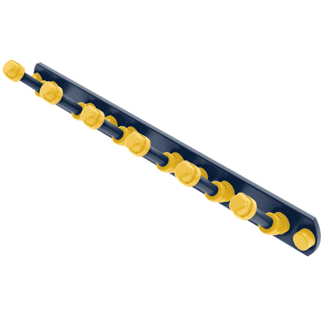 Hardwood Collection 6 Position Tie and Belt Rack Denver Edition