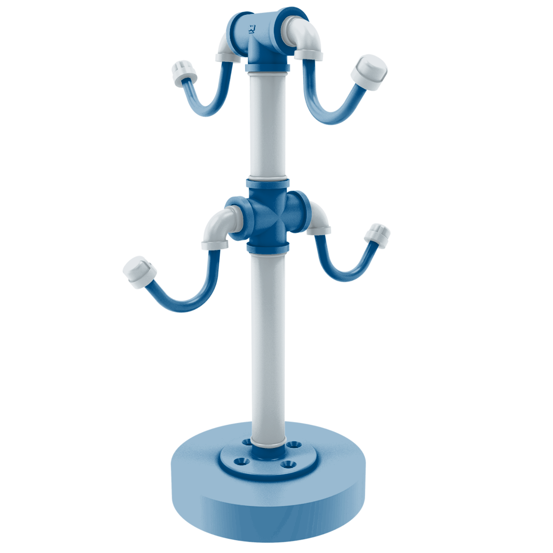 Hardwood Collection Countertop 4 Coffee Mug Holder Dallas Edition