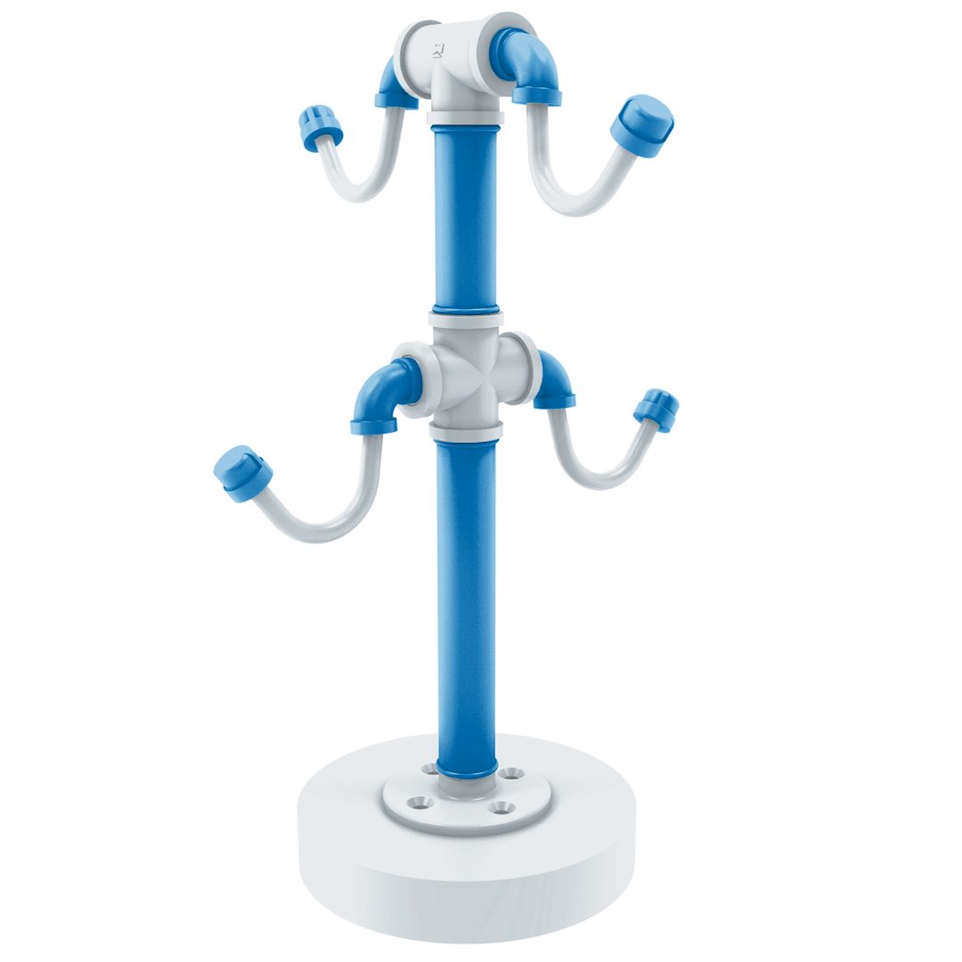 Hardwood Collection Countertop 4 Coffee Mug Holder Orlando Edition