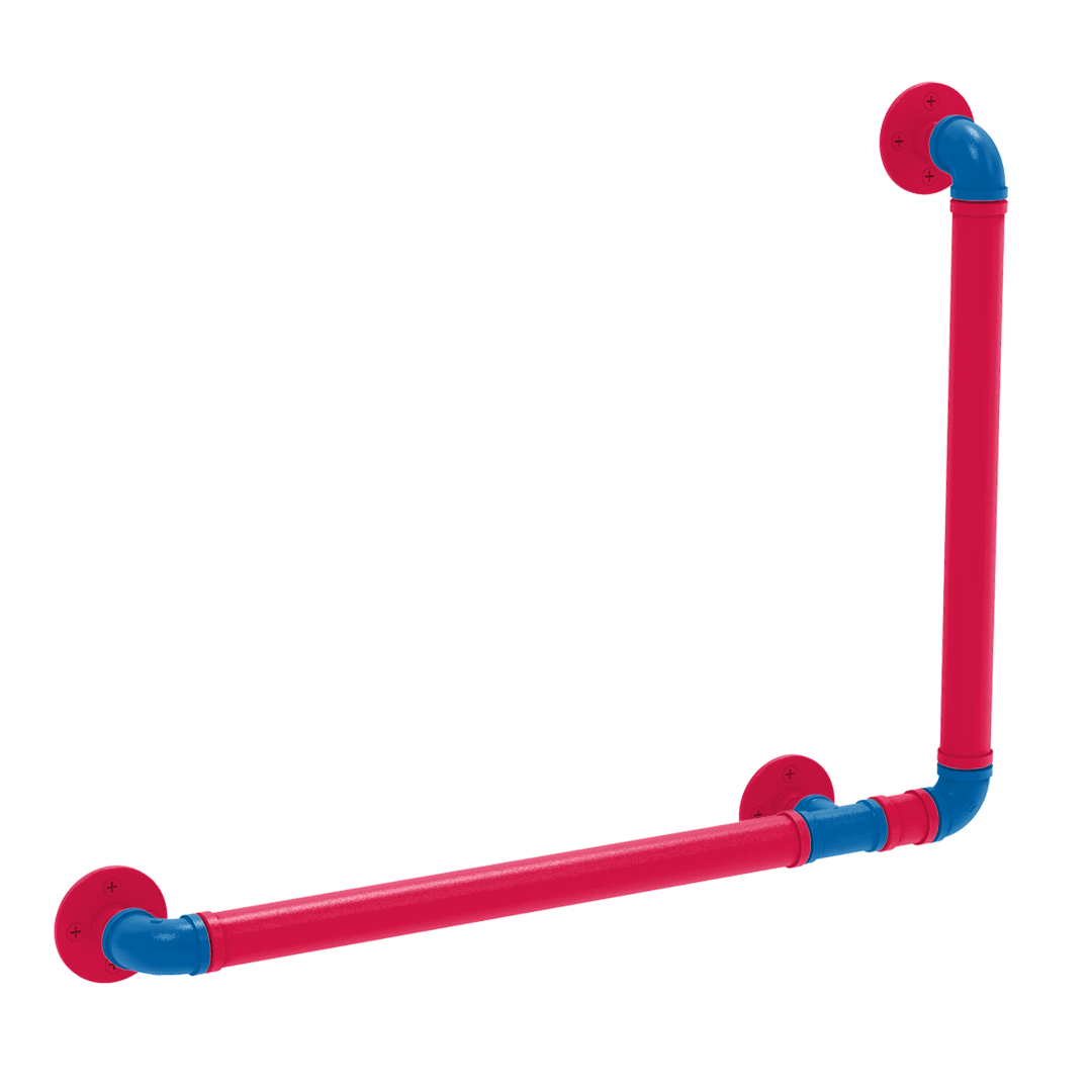 Hardwood Collection 90 Degree Grab Bar Right Hand Philadelphia Edition