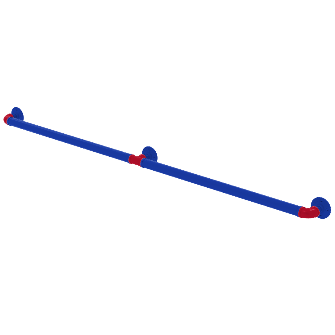 Hardwood Collection Extended 3 Post Grab Bar Detroit Edition