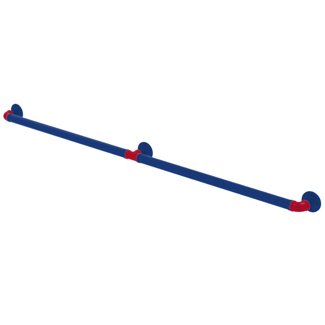 Hardwood Collection Extended 3 Post Grab Bar Los Angeles Coastline Edition