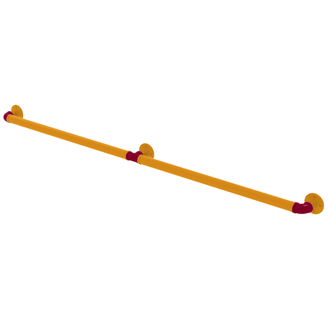 Hardwood Collection Extended 3 Post Grab Bar Miami Edition