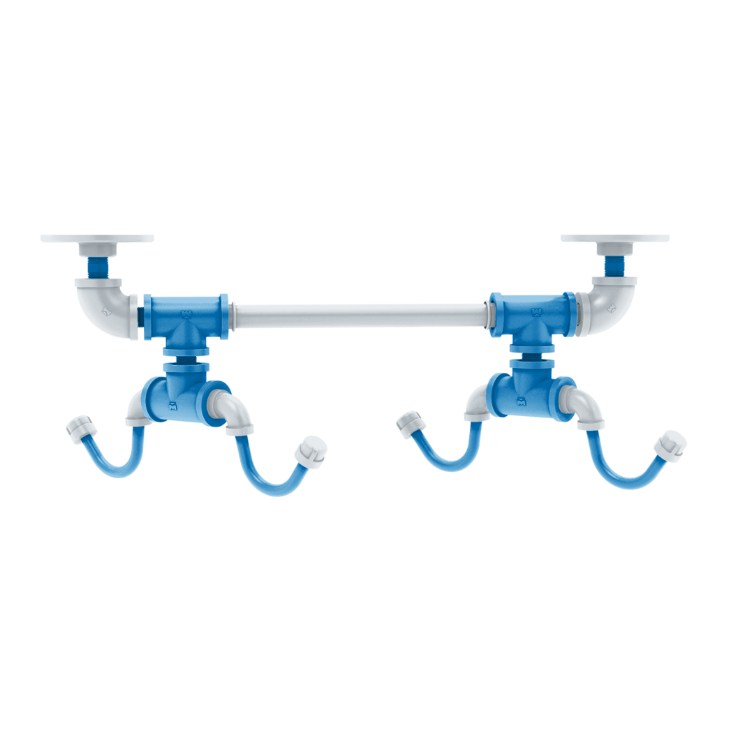 Hardwood Collection Under Cabinet 4 Coffee Mug Rack Orlando Edition