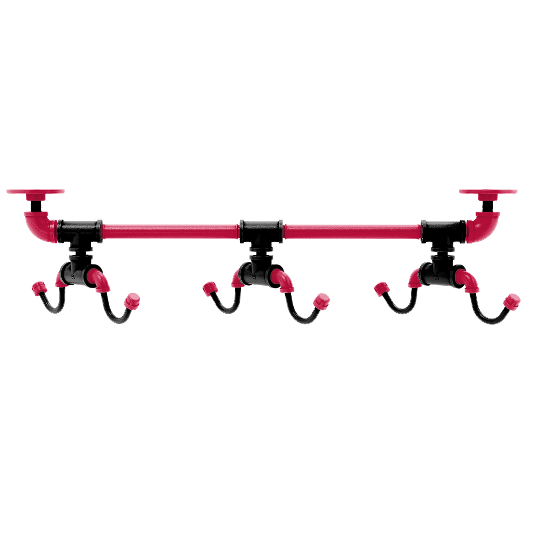 Hardwood Collection Under Cabinet 6 Coffee Mug Rack Chicago Edition