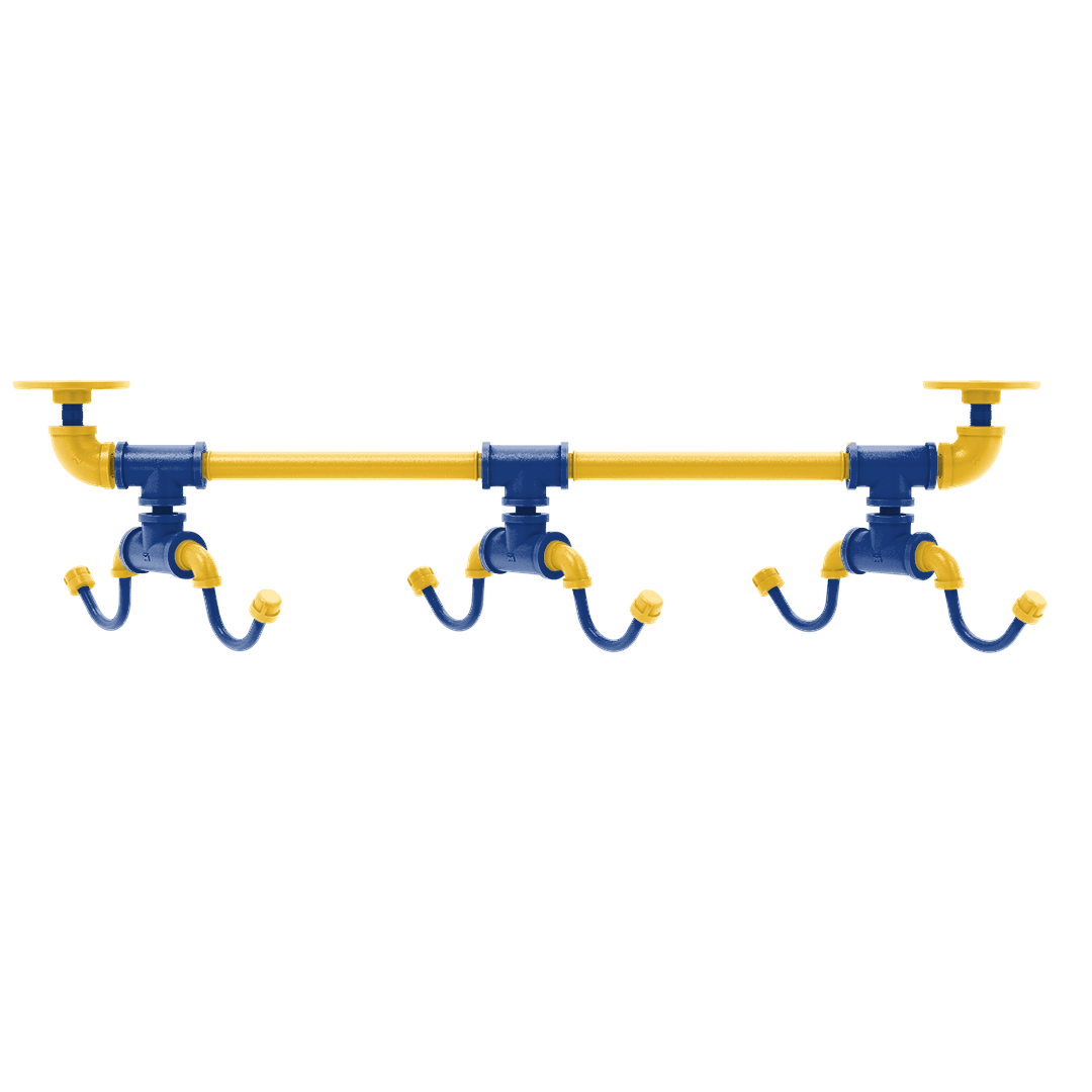 Hardwood Collection Under Cabinet 6 Coffee Mug Rack Golden State Edition