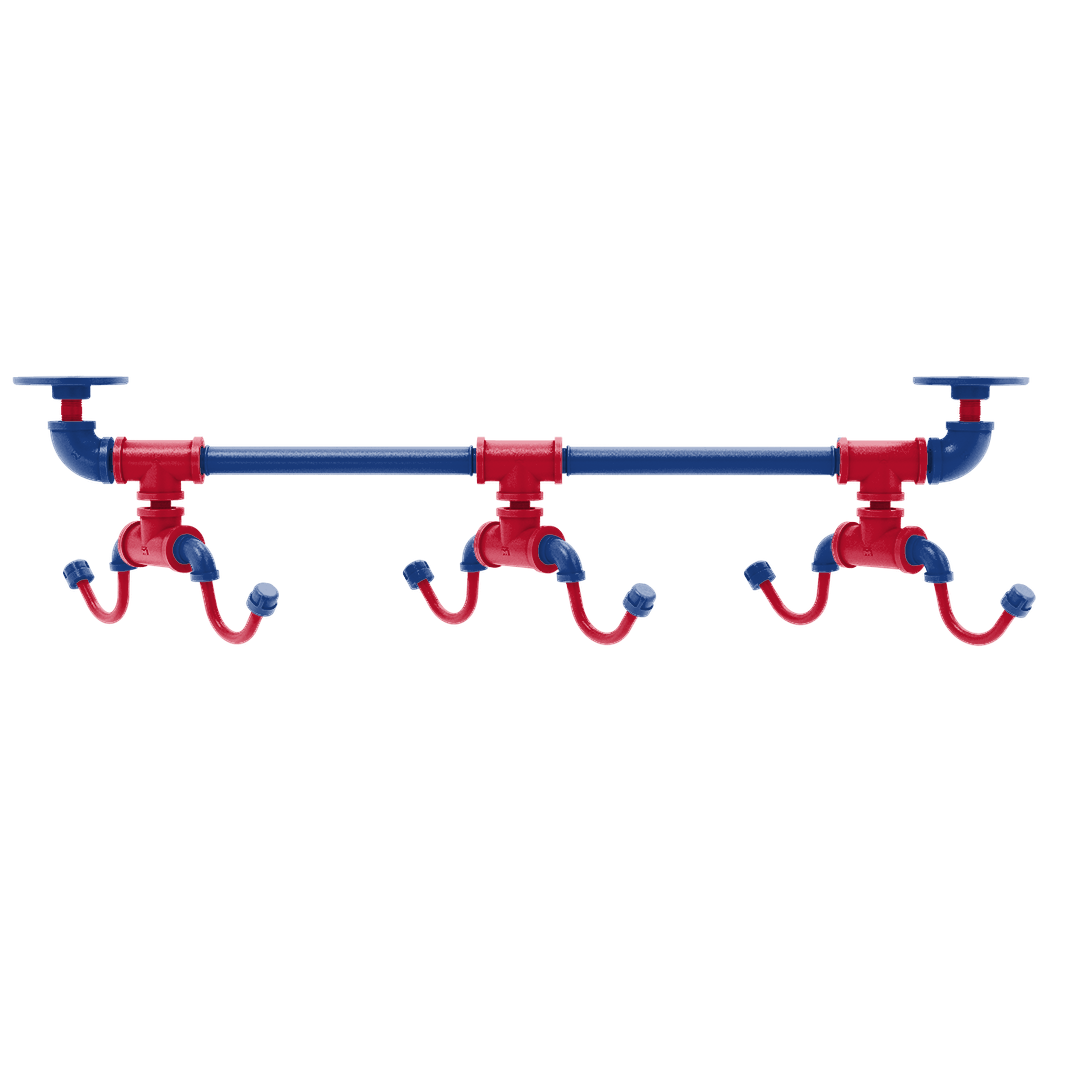 Hardwood Collection Under Cabinet 6 Coffee Mug Rack Los Angeles Coastline Edition