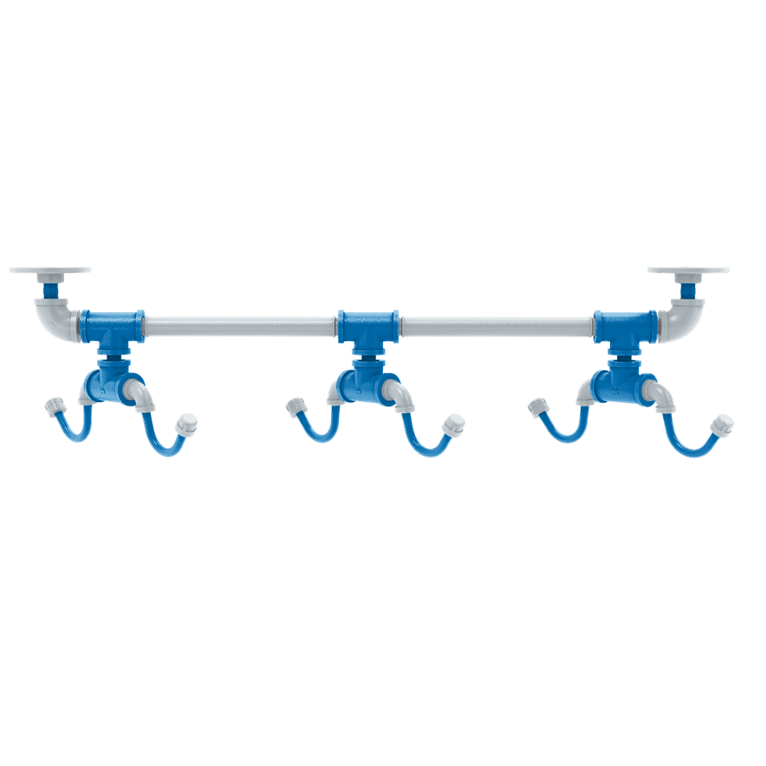 Hardwood Collection Under Cabinet 6 Coffee Mug Rack Orlando Edition