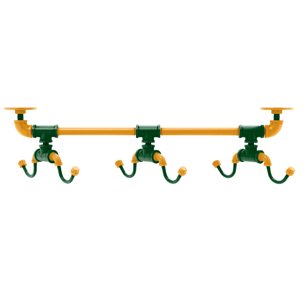 Hardwood Collection Under Cabinet 6 Coffee Mug Rack Utah Edition