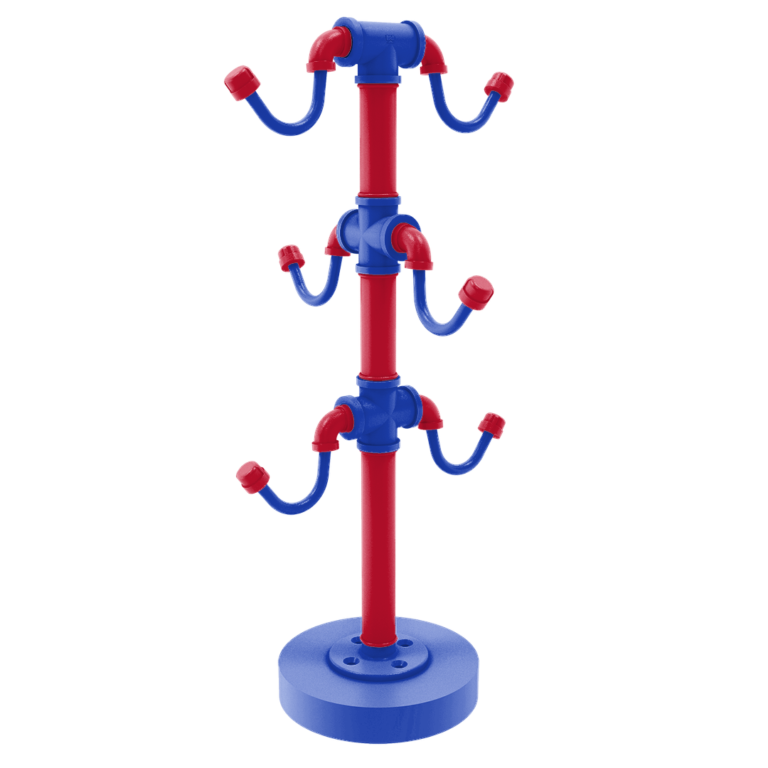 Hardwood Collection Countertop 6 Coffee Mug Holder Detroit Edition