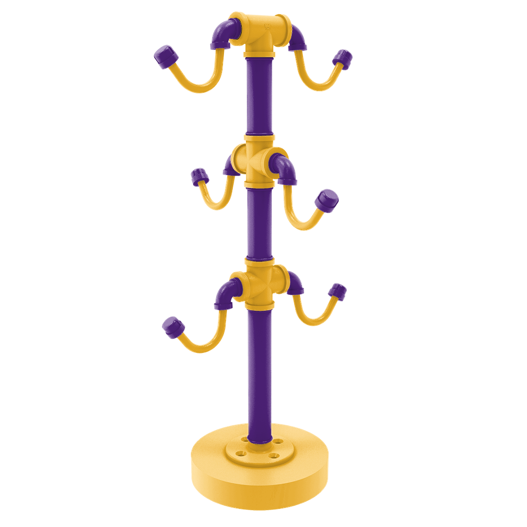 Hardwood Collection Countertop 6 Coffee Mug Holder Los Angeles Hollywood Edition