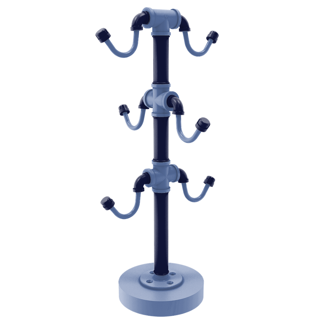 Hardwood Collection Countertop 6 Coffee Mug Holder Memphis Edition