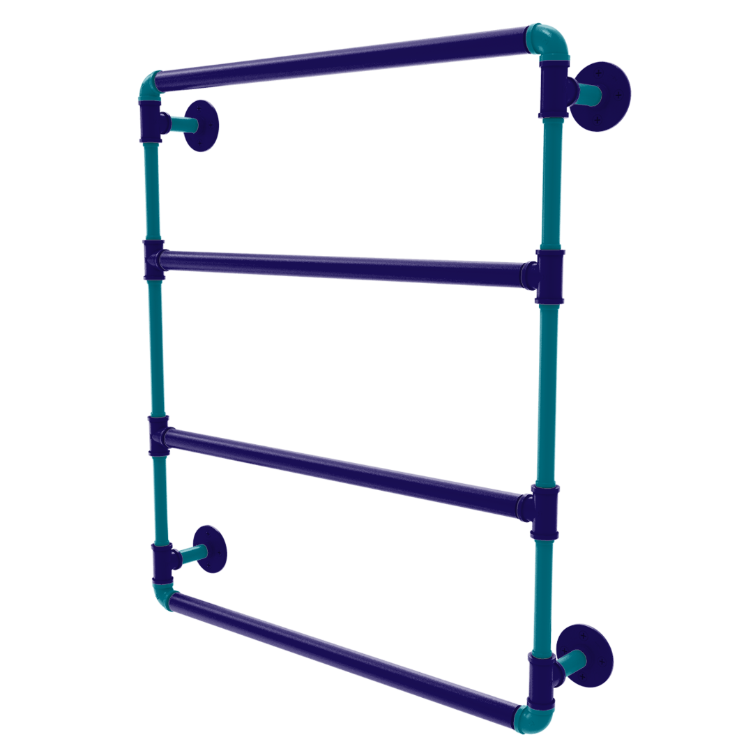Hardwood Collection Wall Mounted Ladder Towel Bar Charlotte Edition