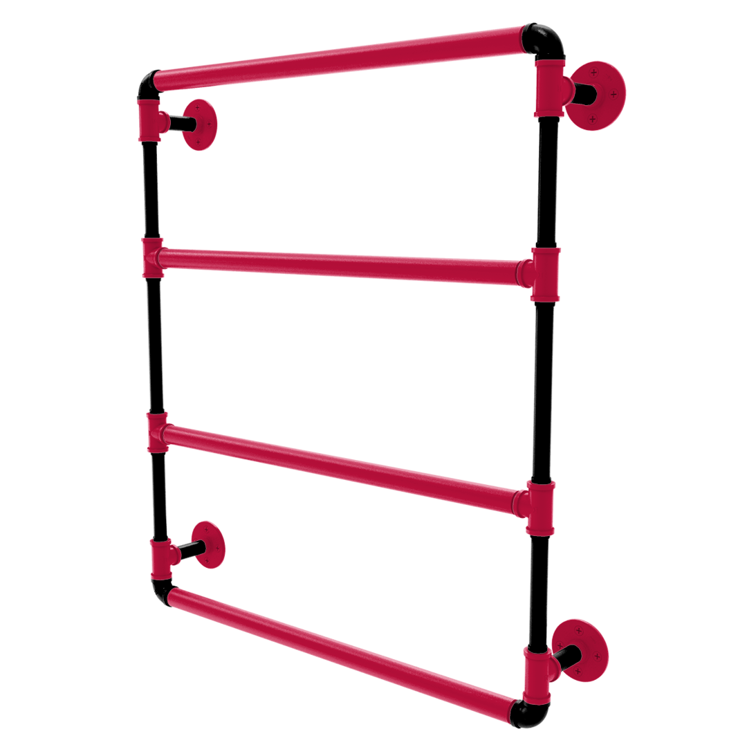 Hardwood Collection Wall Mounted Ladder Towel Bar Chicago Edition