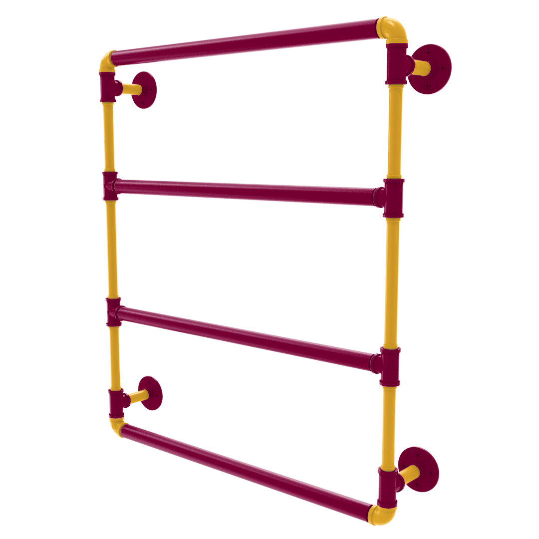 Hardwood Collection Wall Mounted Ladder Towel Bar Cleveland Edition
