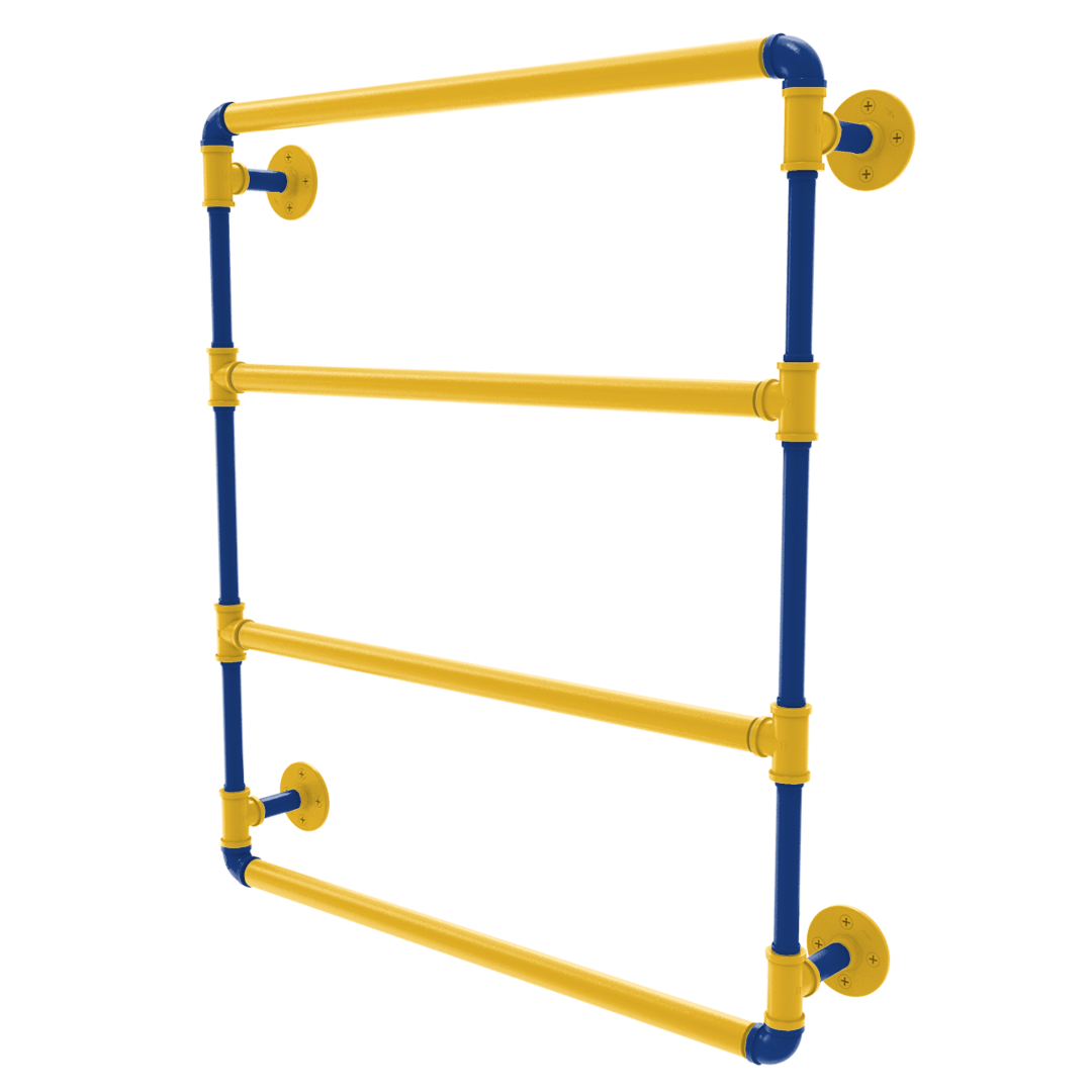 Hardwood Collection Wall Mounted Ladder Towel Bar Golden State Edition