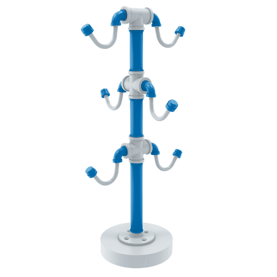 Hardwood Collection Countertop 6 Coffee Mug Holder Orlando Edition