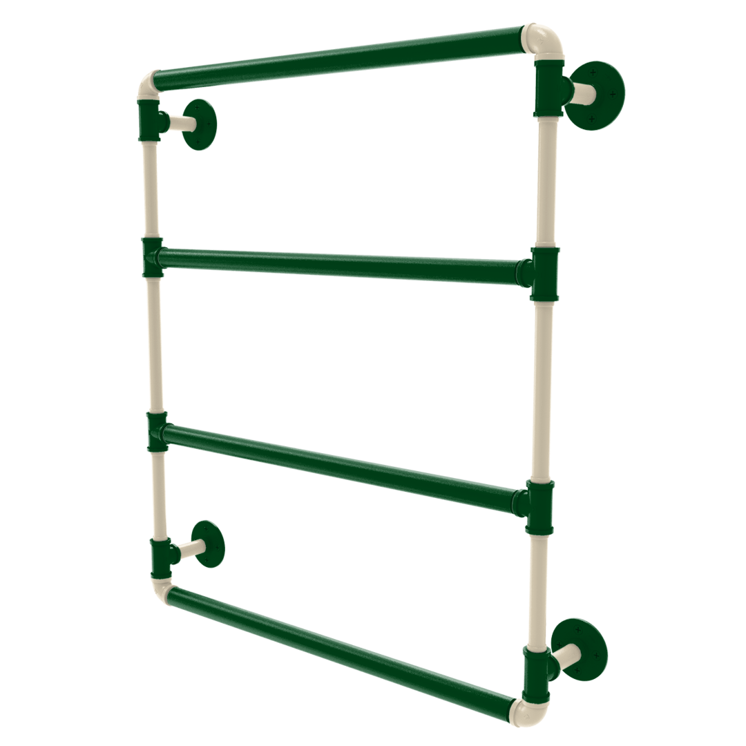 Hardwood Collection Wall Mounted Ladder Towel Bar Milwaukee Edition