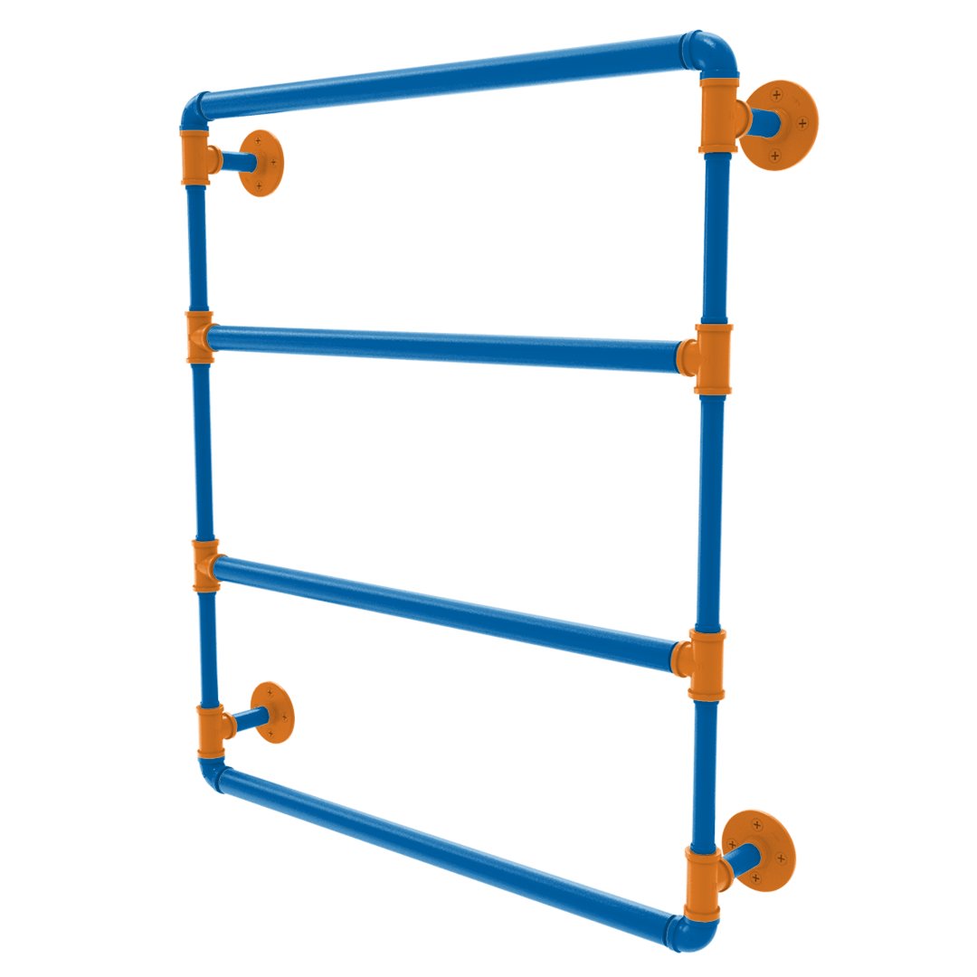 Hardwood Collection Wall Mounted Ladder Towel Bar New York Edition