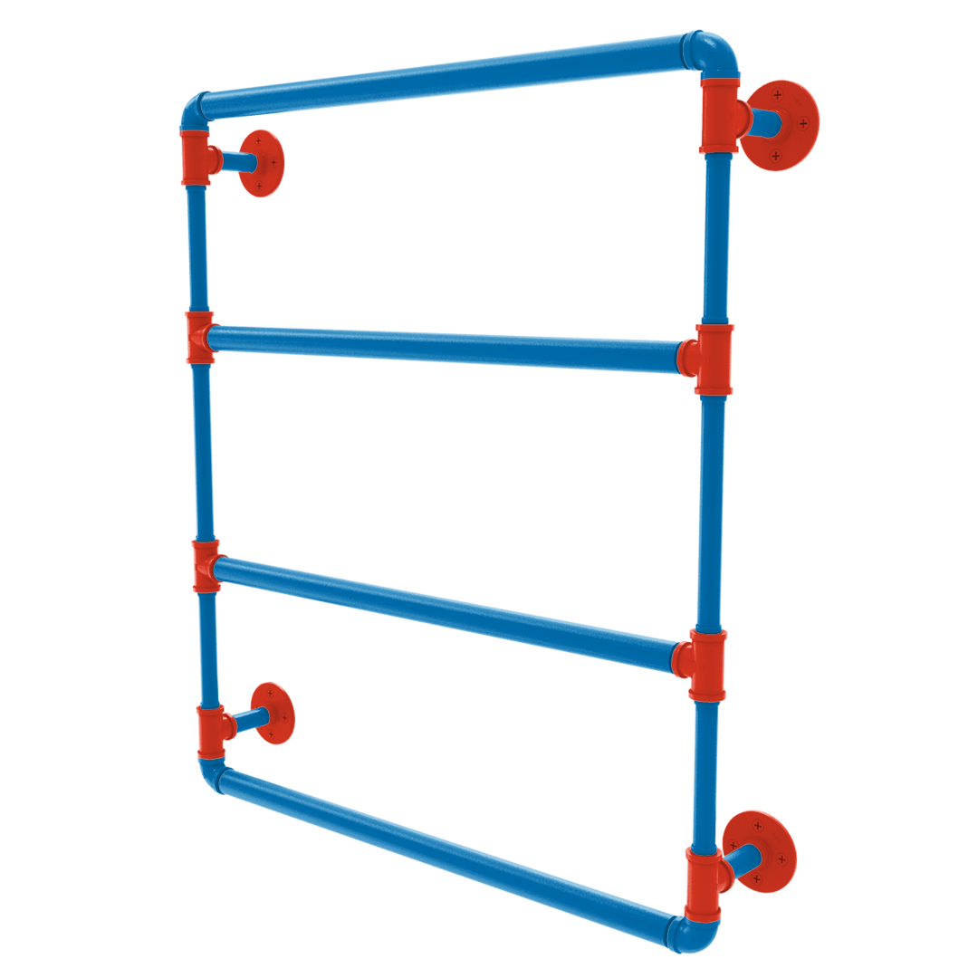 Hardwood Collection Wall Mounted Ladder Towel Bar Oklahoma City Edition