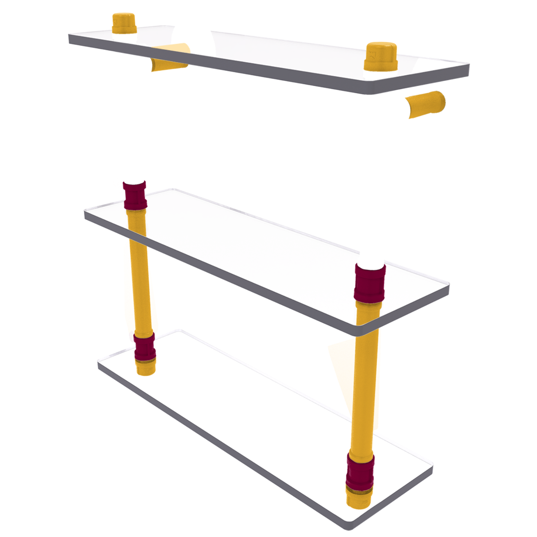 Hardwood Collection Triple Glass Shelf Cleveland Edition