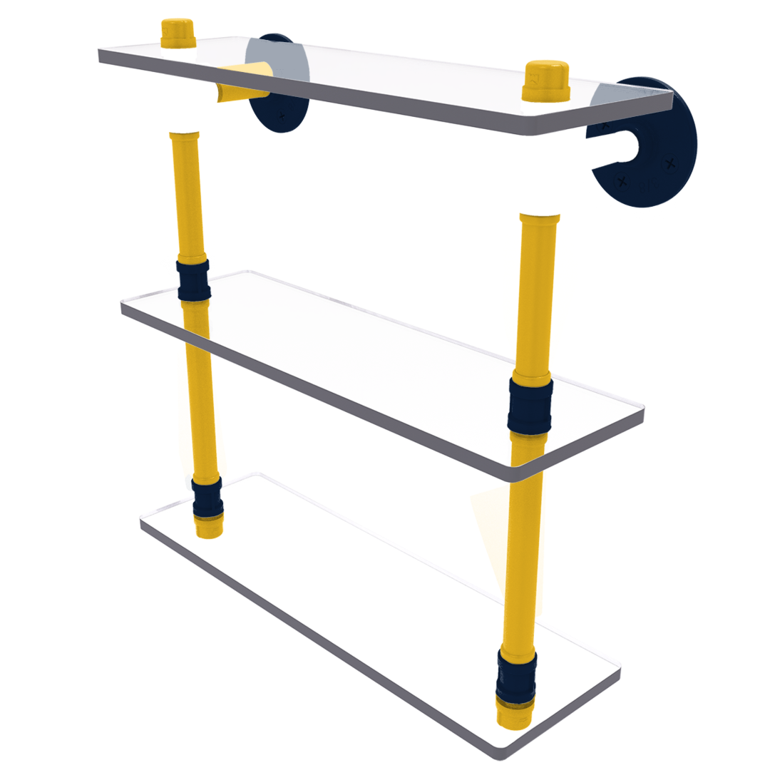 Hardwood Collection Triple Glass Shelf Denver Edition