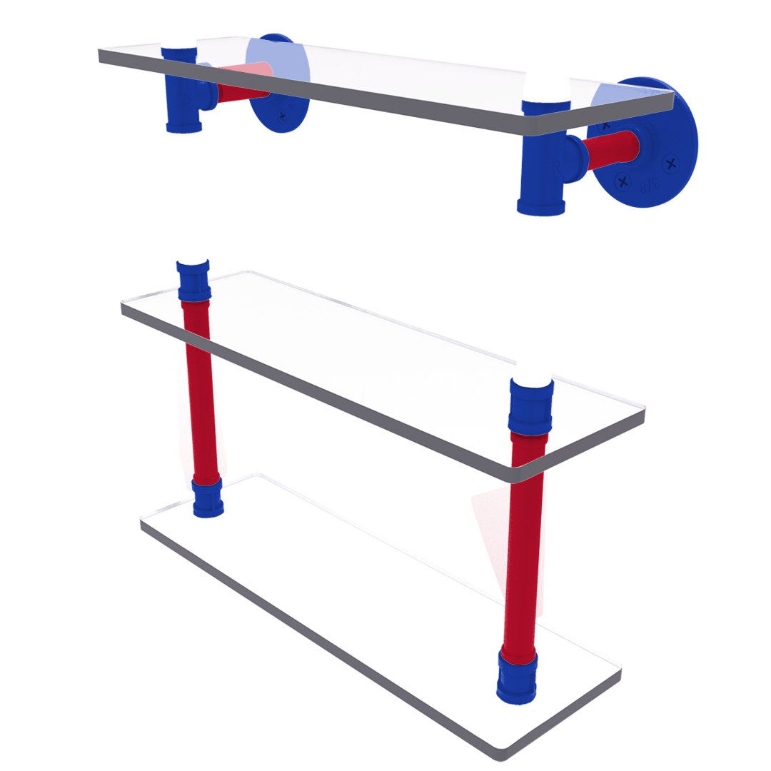 Hardwood Collection Triple Glass Shelf Detroit Edition