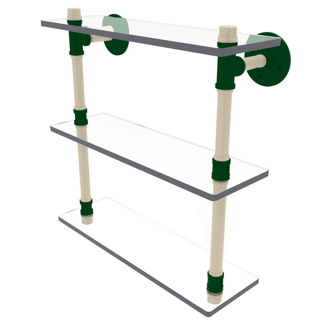 Hardwood Collection Triple Glass Shelf Milwaukee Edition