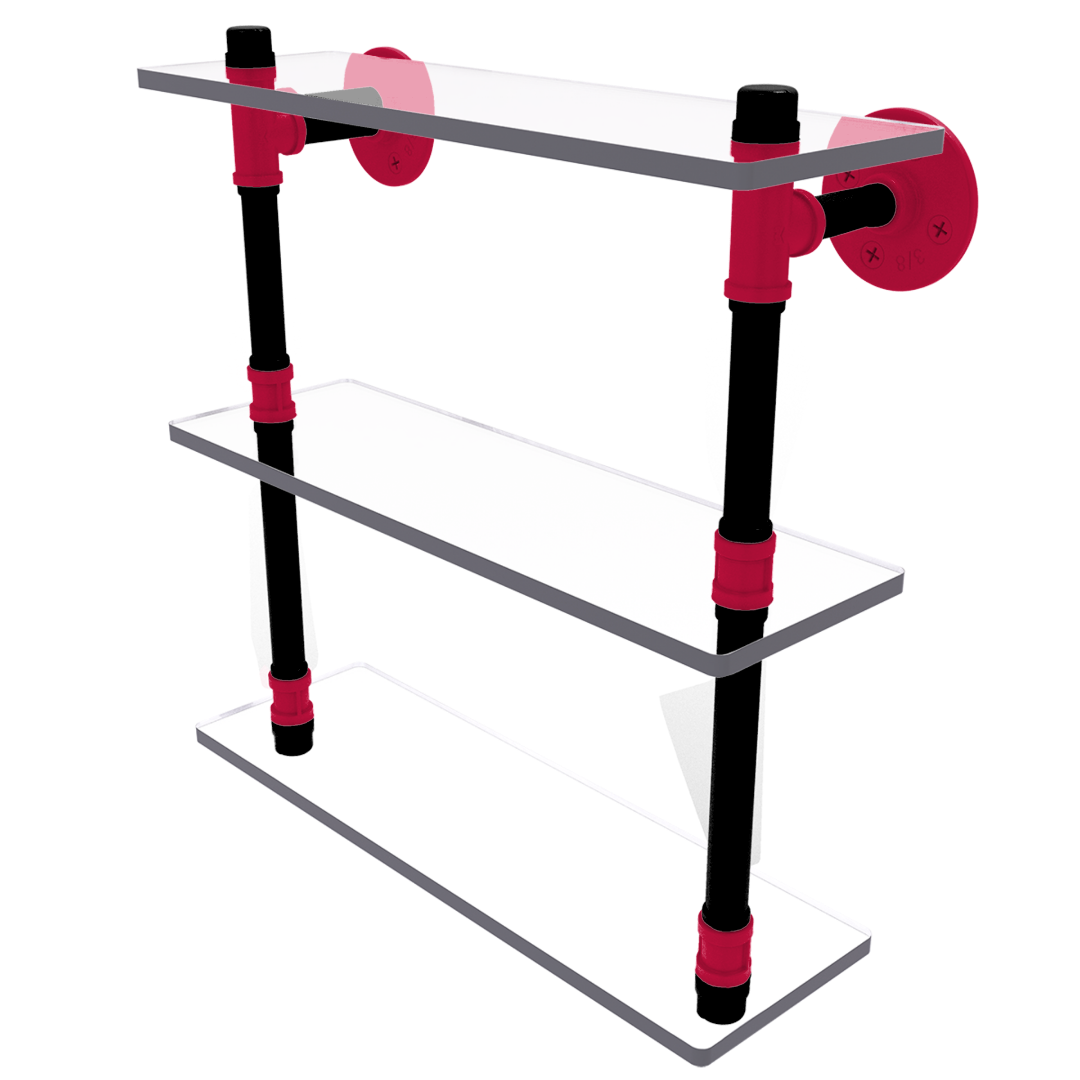 Hardwood Collection Triple Glass Shelf Toronto Edition