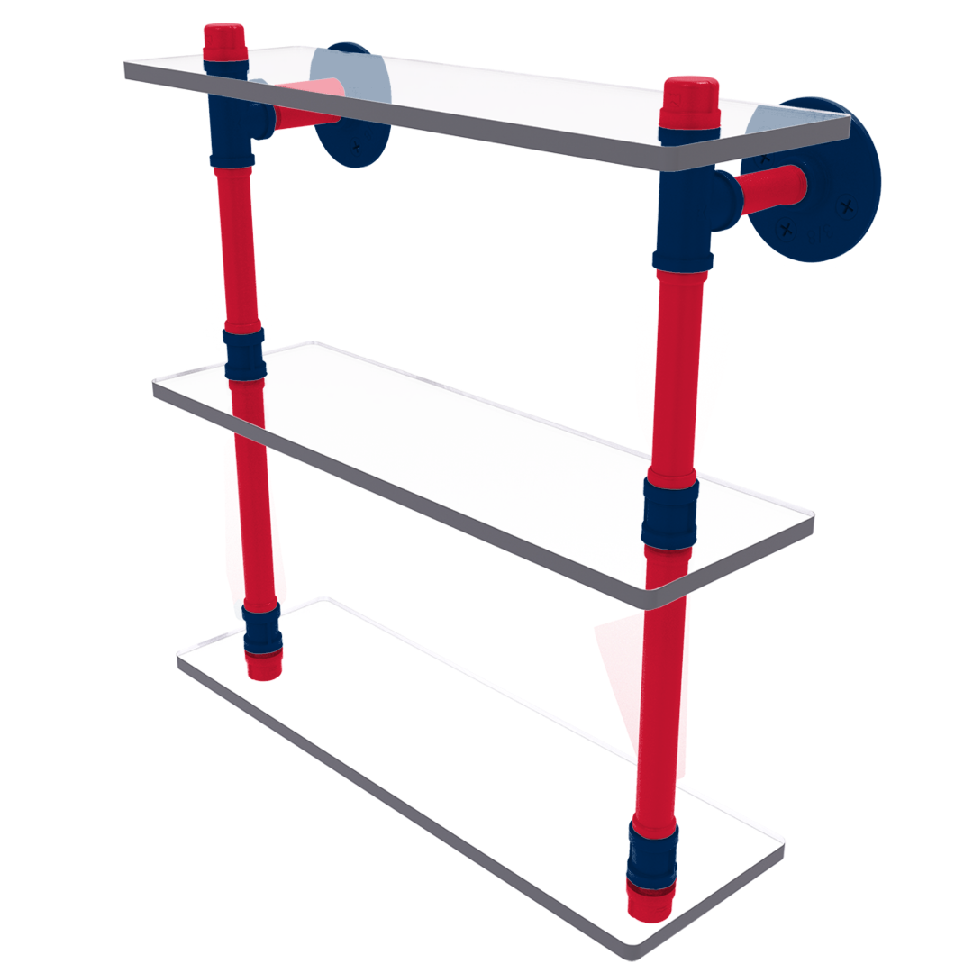 Hardwood Collection Triple Glass Shelf Washington Edition