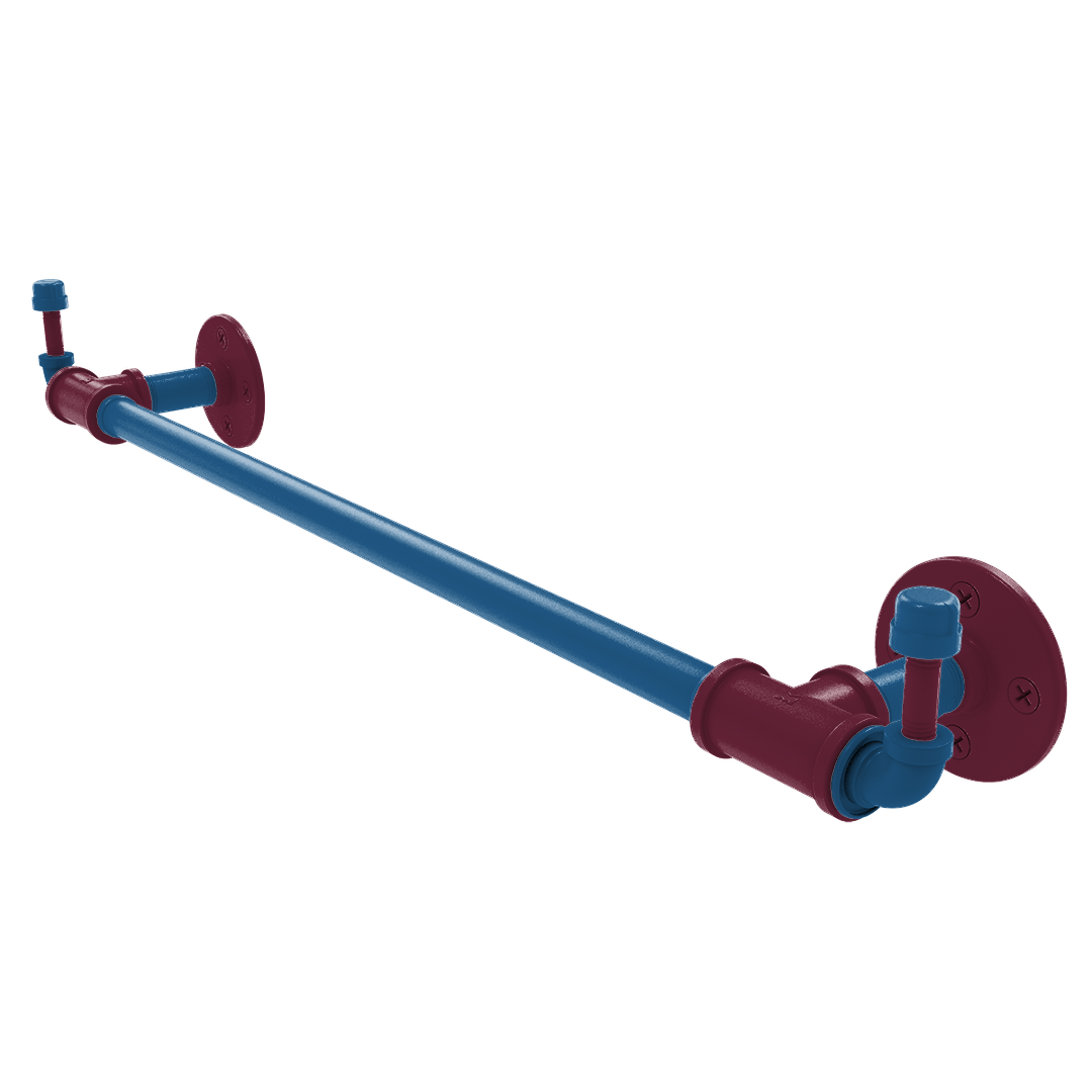 Slapshot Collection Towel Bar with Integrated Hooks Colorado Edition