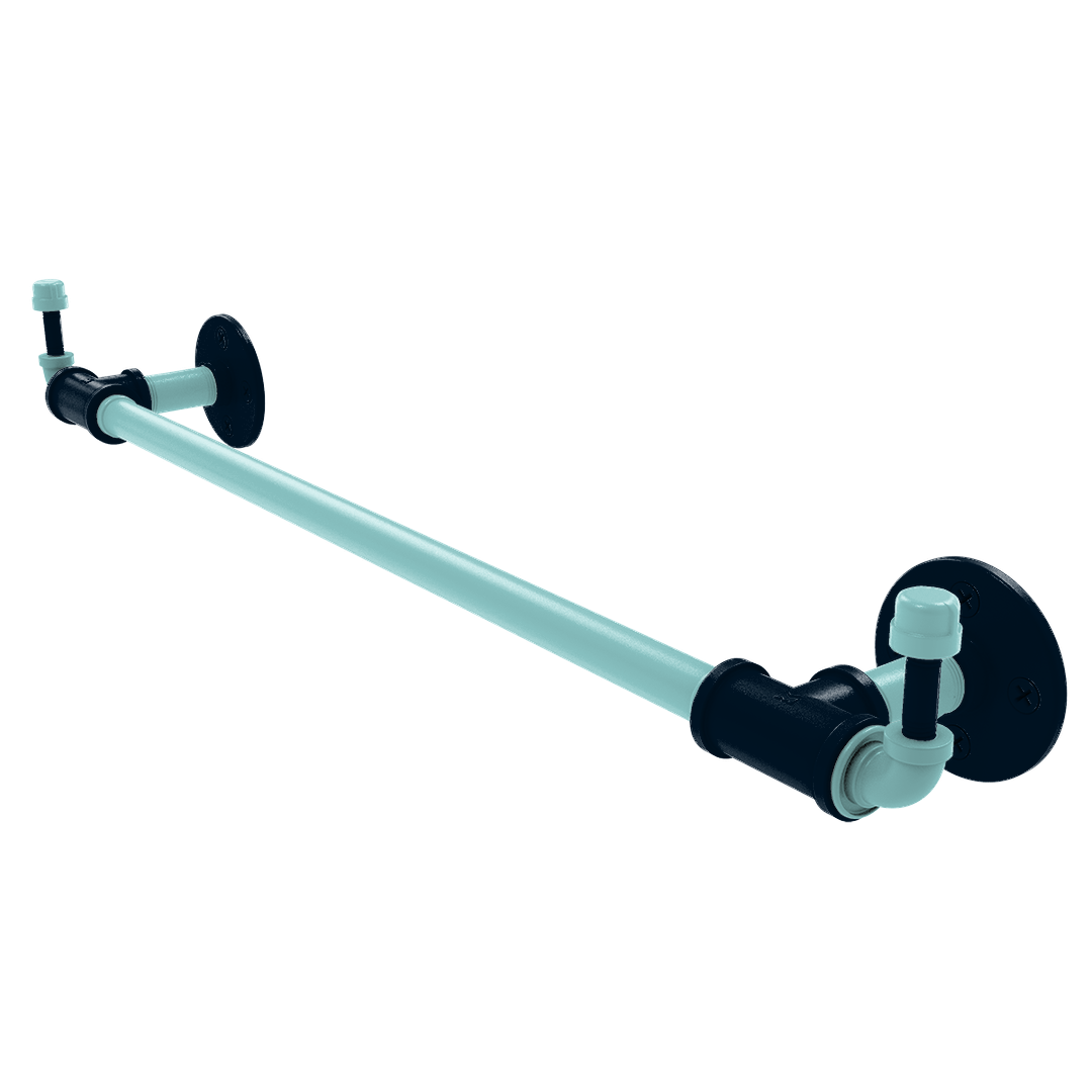 Slapshot Collection Towel Bar with Integrated Hooks Seattle Edition