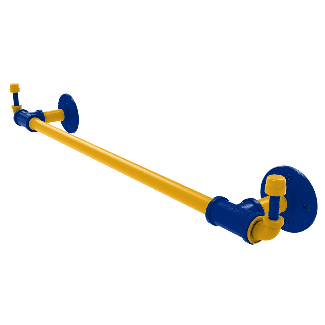 Slapshot Collection Towel Bar with Integrated Hooks St. Louis Edition