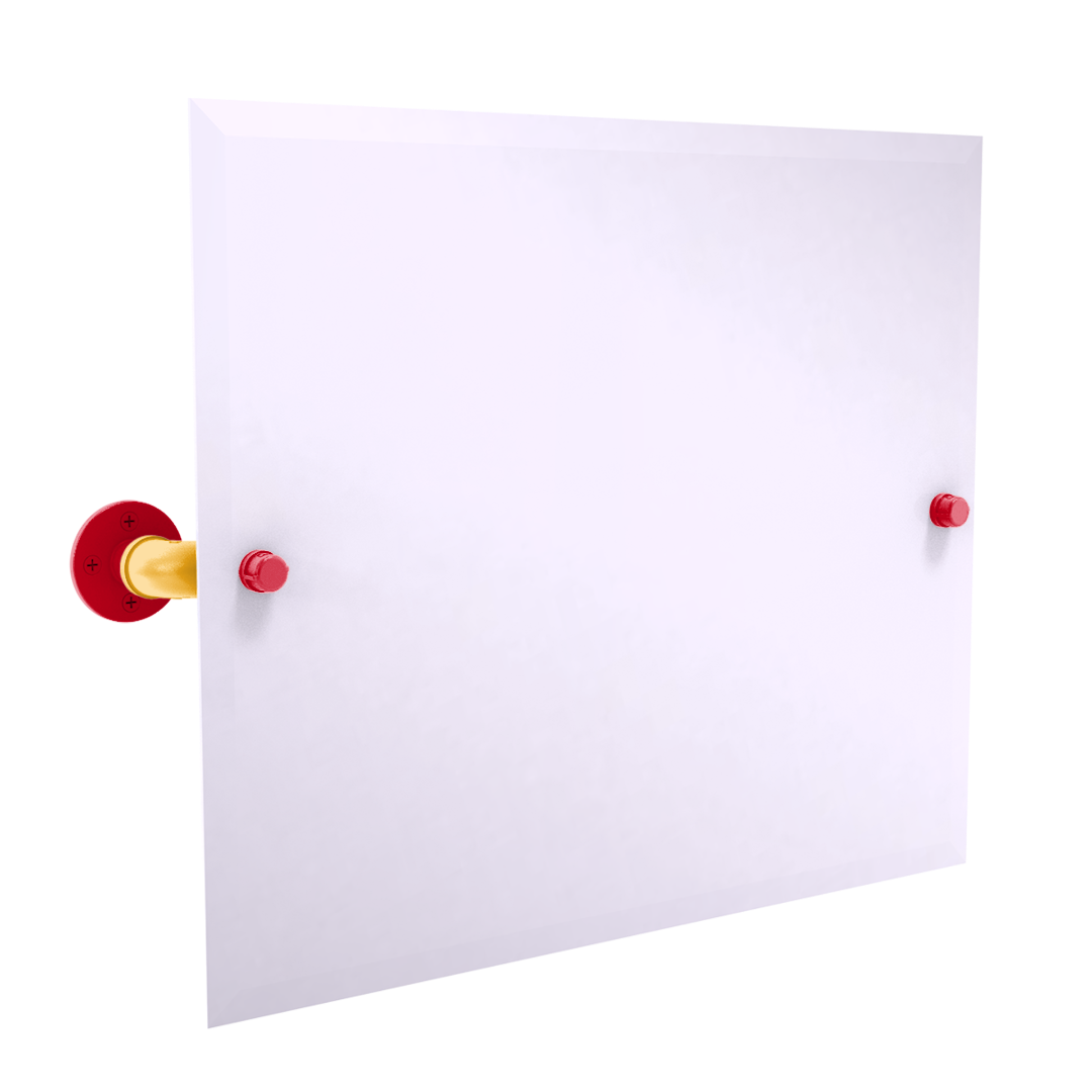 Slapshot Collection Landscape Rectangular Wall Mounted Tilt Mirror Calgary Edition