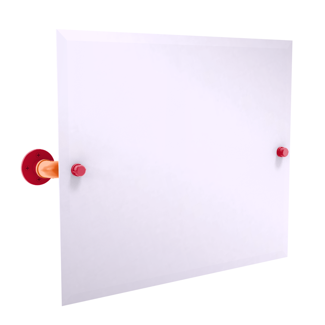 Slapshot Collection Landscape Rectangular Wall Mounted Tilt Mirror Chicago Edition