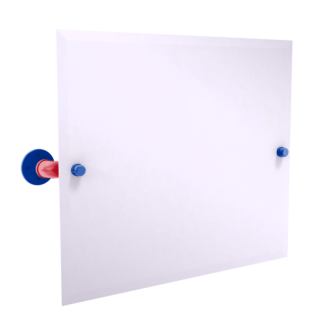 Slapshot Collection Landscape Rectangular Wall Mounted Tilt Mirror New York Big Apple Edition