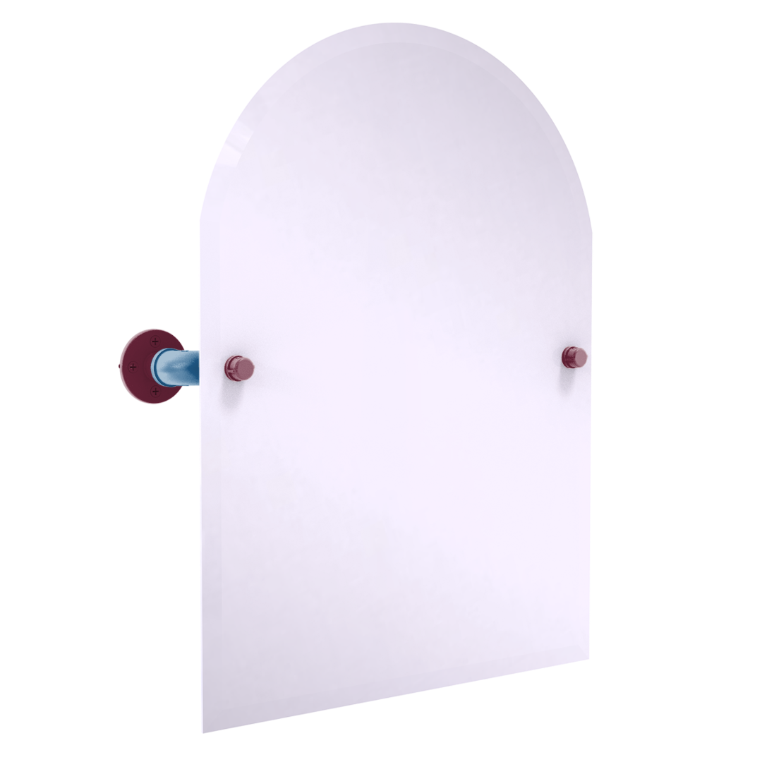 Slapshot Collection Frameless Arched Top Wall Mounted Tilt Mirror Colorado Edition