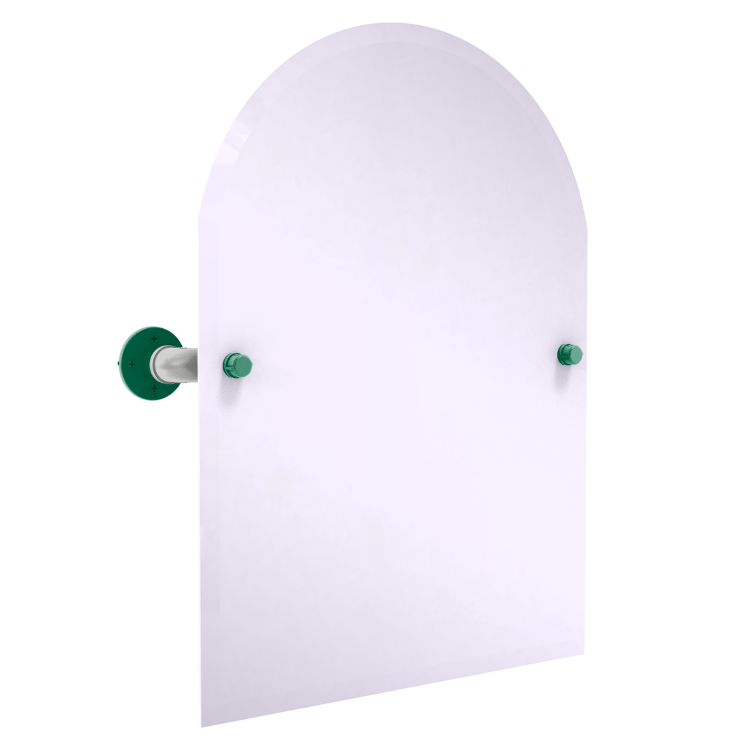 Slapshot Collection Frameless Arched Top Wall Mounted Tilt Mirror Dallas Edition