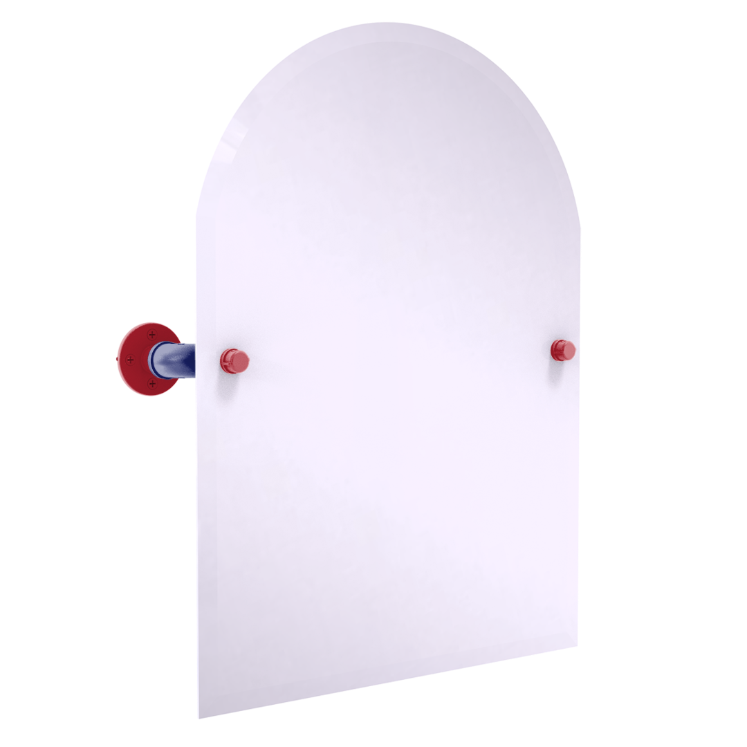 Slapshot Collection Frameless Arched Top Wall Mounted Tilt Mirror Montreal Edition