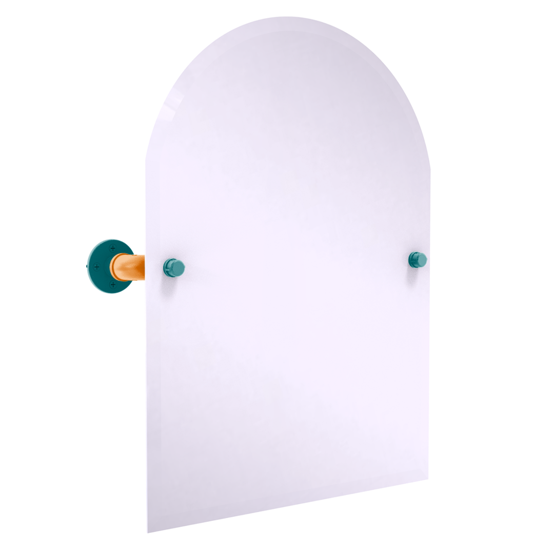 Slapshot Collection Frameless Arched Top Wall Mounted Tilt Mirror San Jose Edition