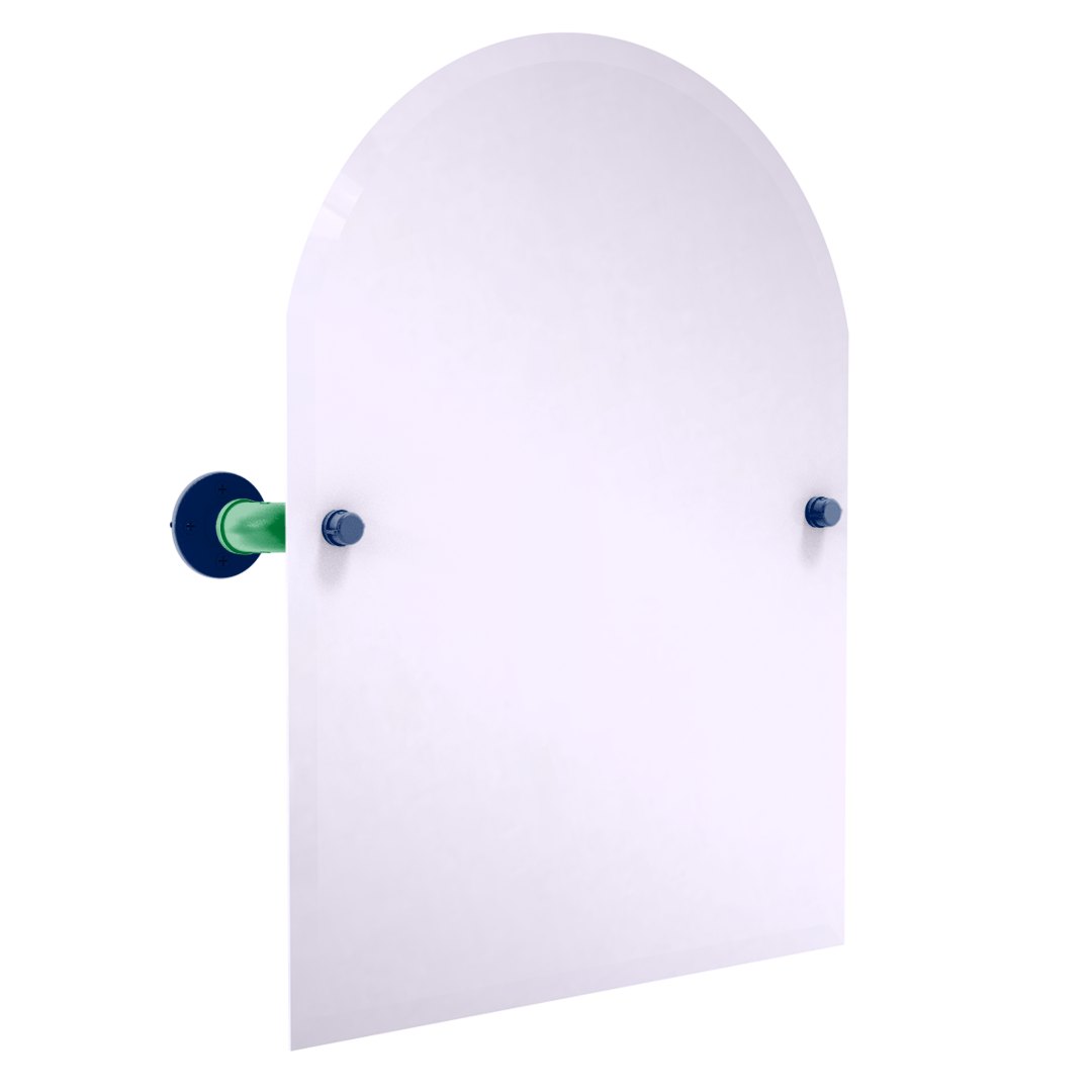 Slapshot Collection Frameless Arched Top Wall Mounted Tilt Mirror Vancouver Edition